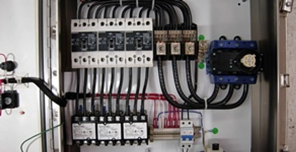 Electrical panel installation with organized circuit breakers and wiring in Fresno, CA