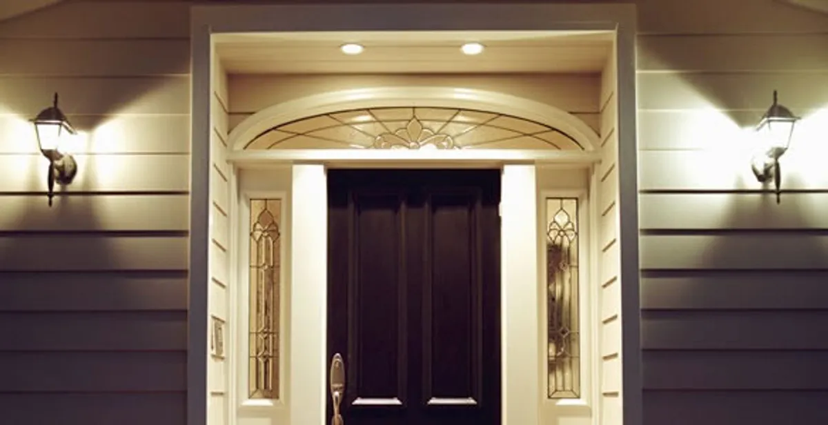 security light installation services with professionally installed entryway lighting in Fresno, CA